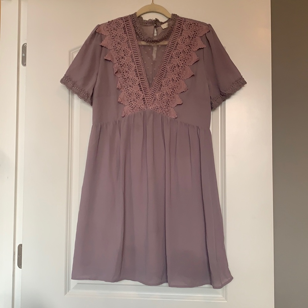 Large plum colored dress from Apricot Lane